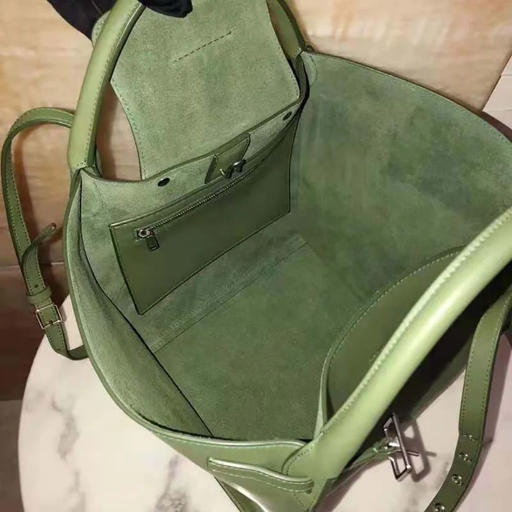 Celine Small Big Bag with Long Strap in Smooth Calfskin for Women in Lime Celine Small Big Bag with Long Strap in Smooth Calfskin for Women in Lime