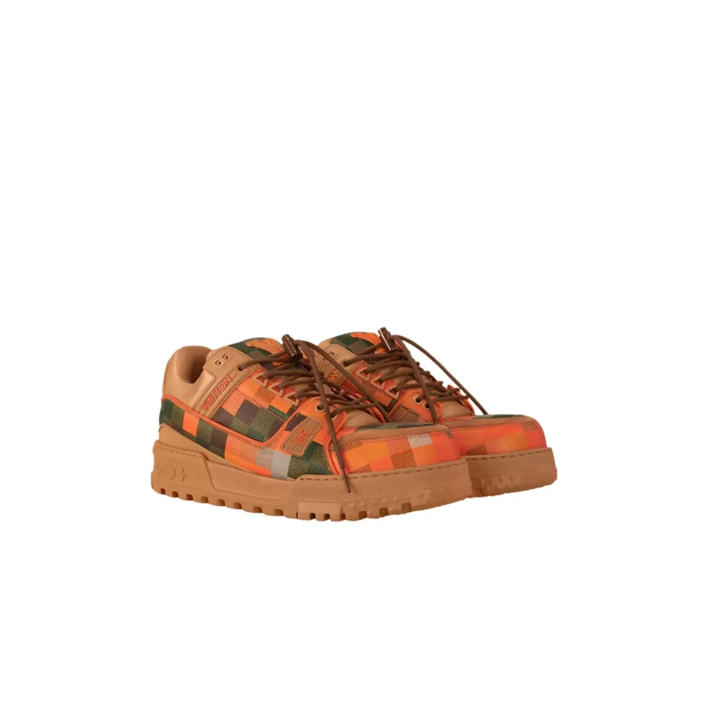 Louis Vuitton LV Trainer Maxi Sneaker Orange 1AD7SI Louis Vuitton LV Trainer Maxi Sneaker Orange 1AD7SI