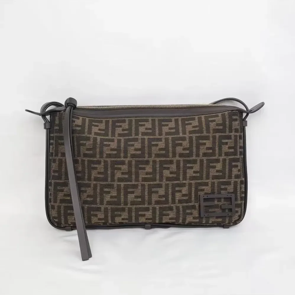 Fendi Simply FF Shoulder Bag with Fendi Baguette Motif for Men Fendi Simply FF Shoulder Bag with Fendi Baguette Motif for Men