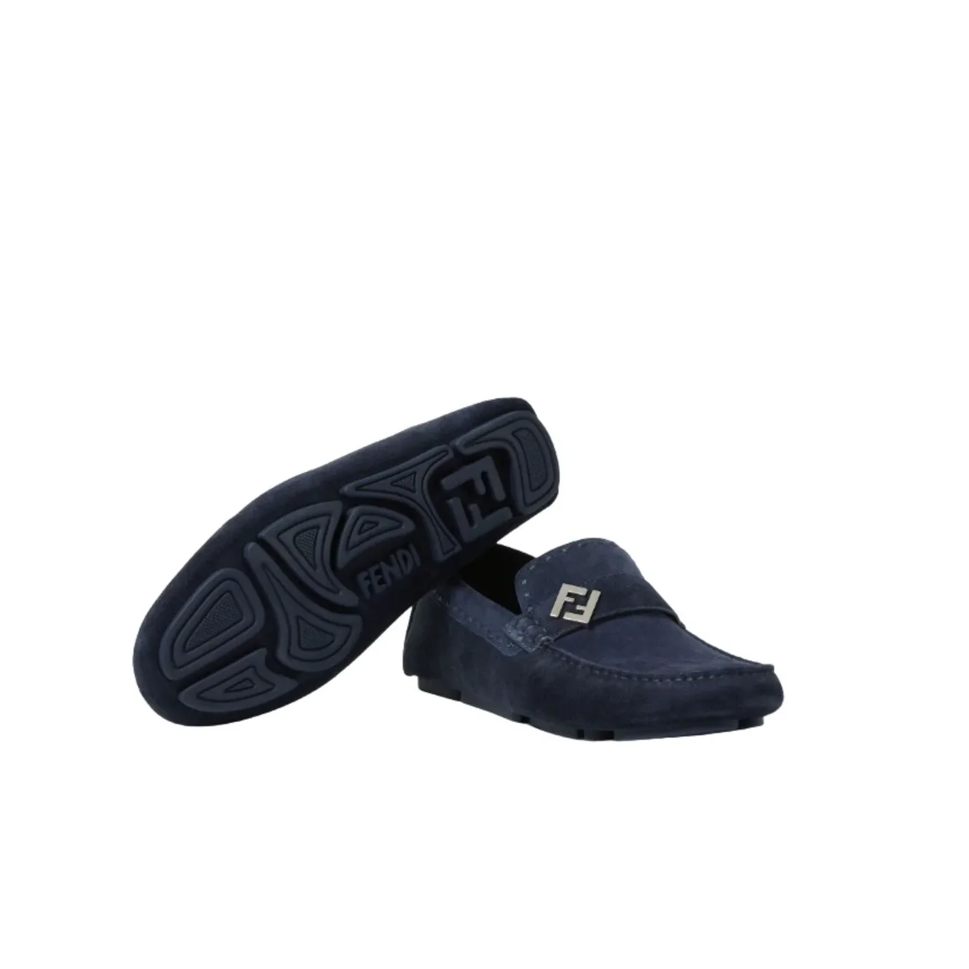 Fendi Drivers Loafer Navy Blue - 7D1682QK9F0QB0