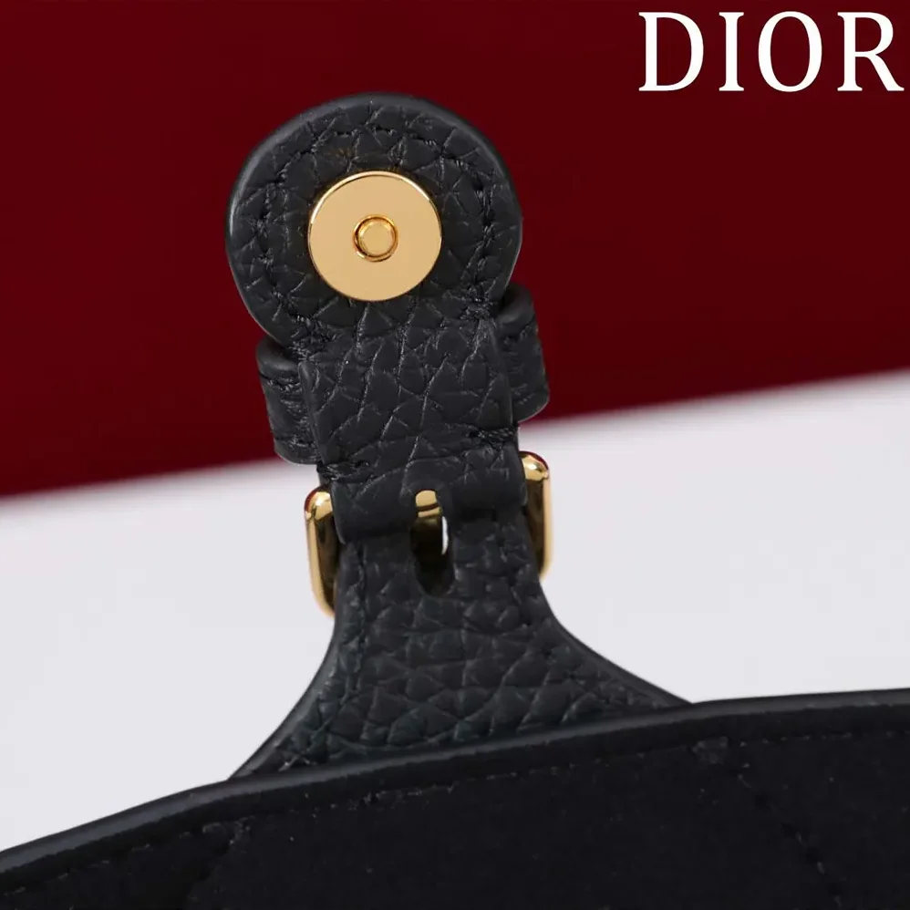 Dior Bobby East-West Bag Black Grained Calfskin for Women