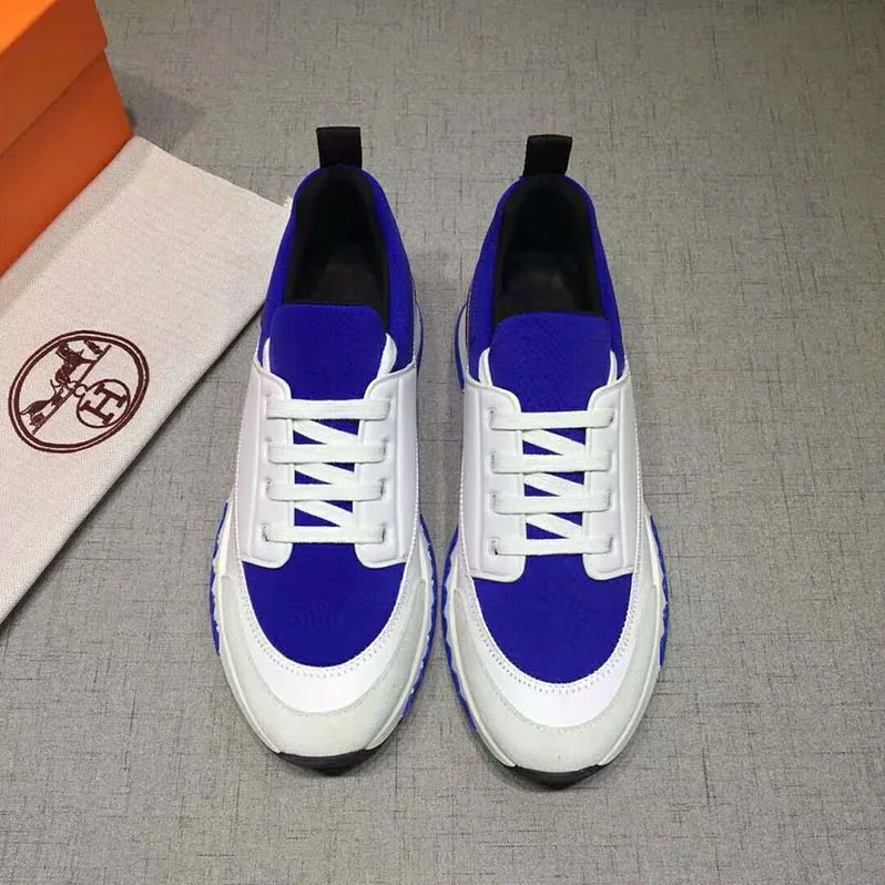 Hermes Shoes Stadium Sneaker for Men in White