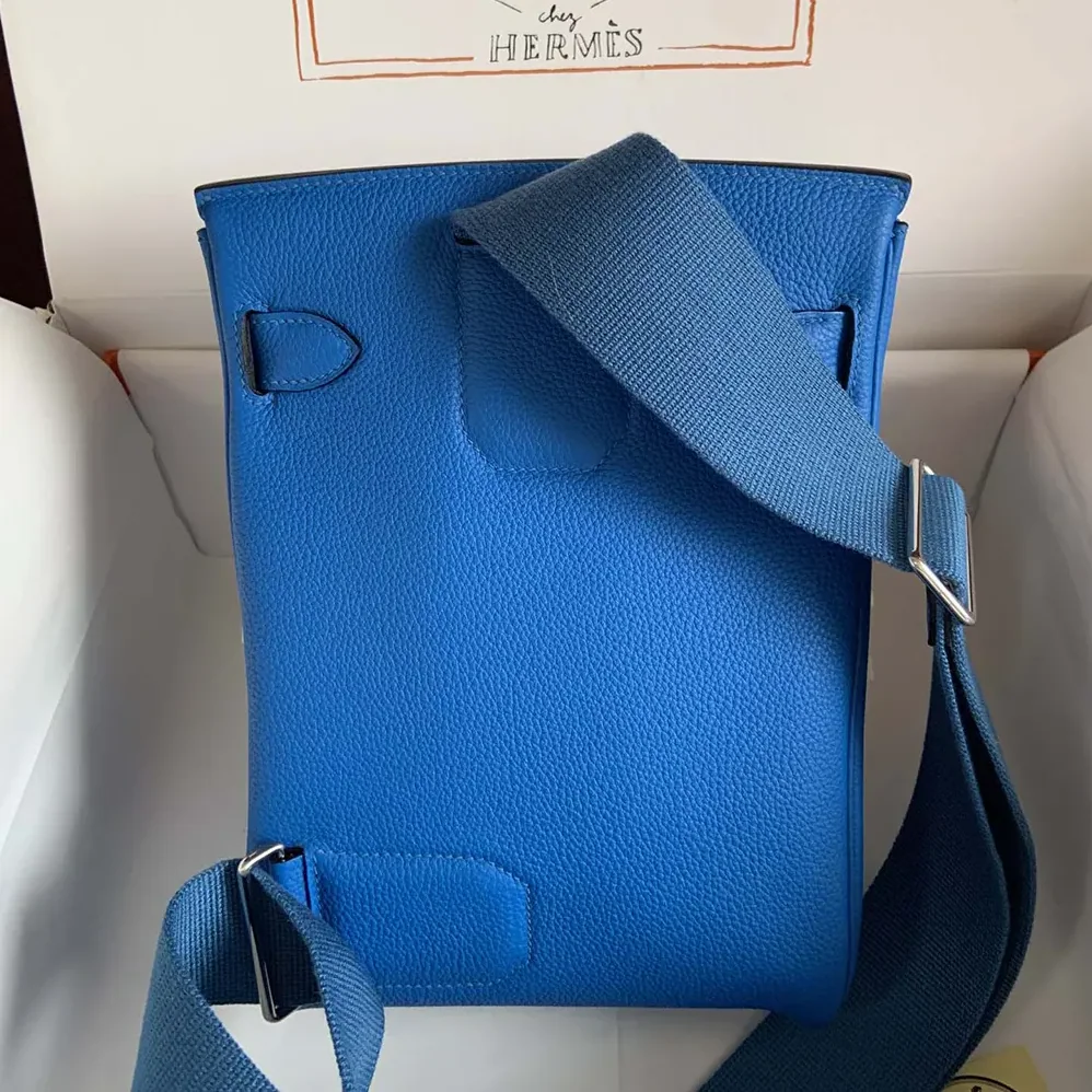 Hermes Hac A Dos PM Backpack for Unisex in Blue