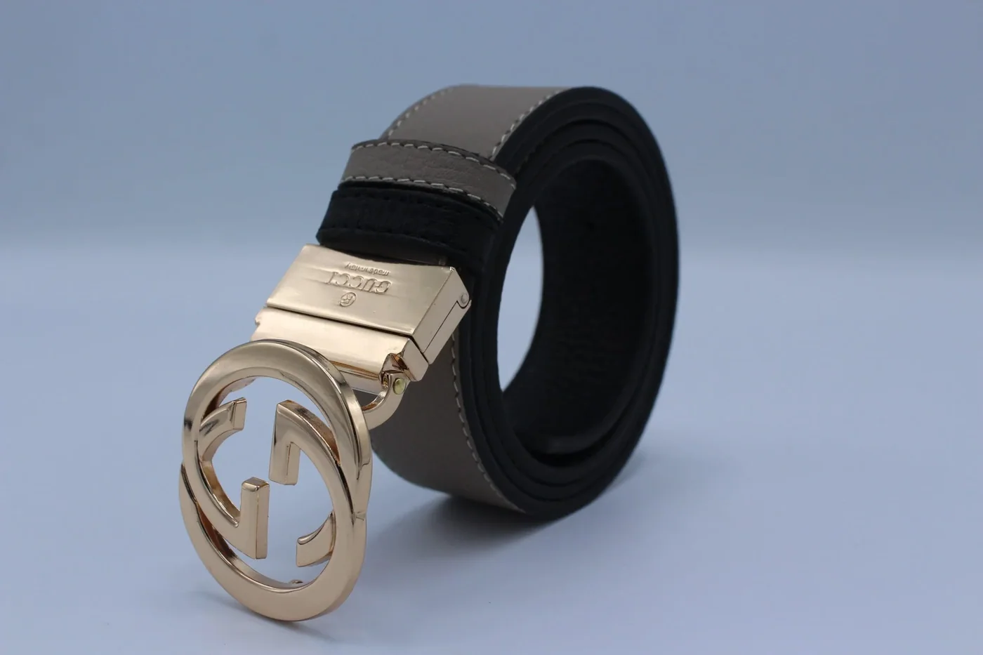 Reversible GG Buckle Leather Belt