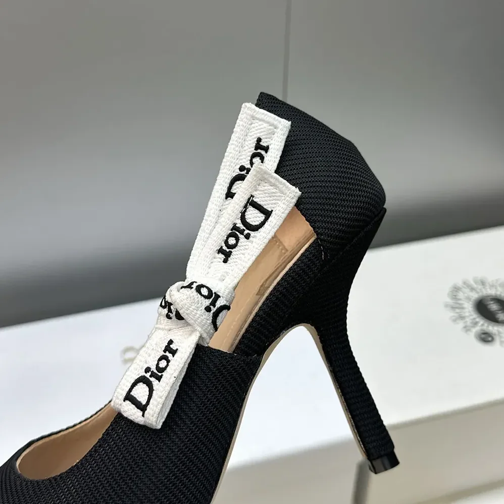 Dior J'Adior Pump Black Technical Fabric for Women Dior J'Adior Pump Black Technical Fabric for Women