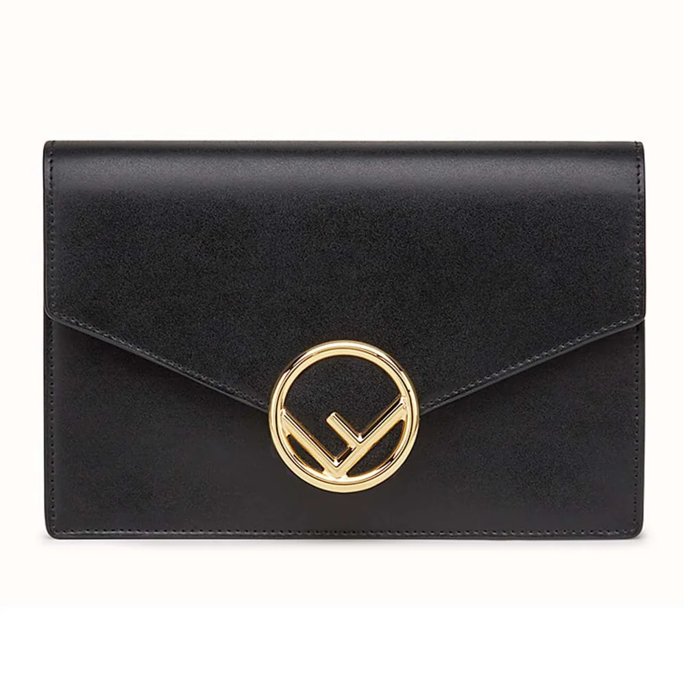 Fendi Wallet on Chain Black Leather Mini for Women in Bag