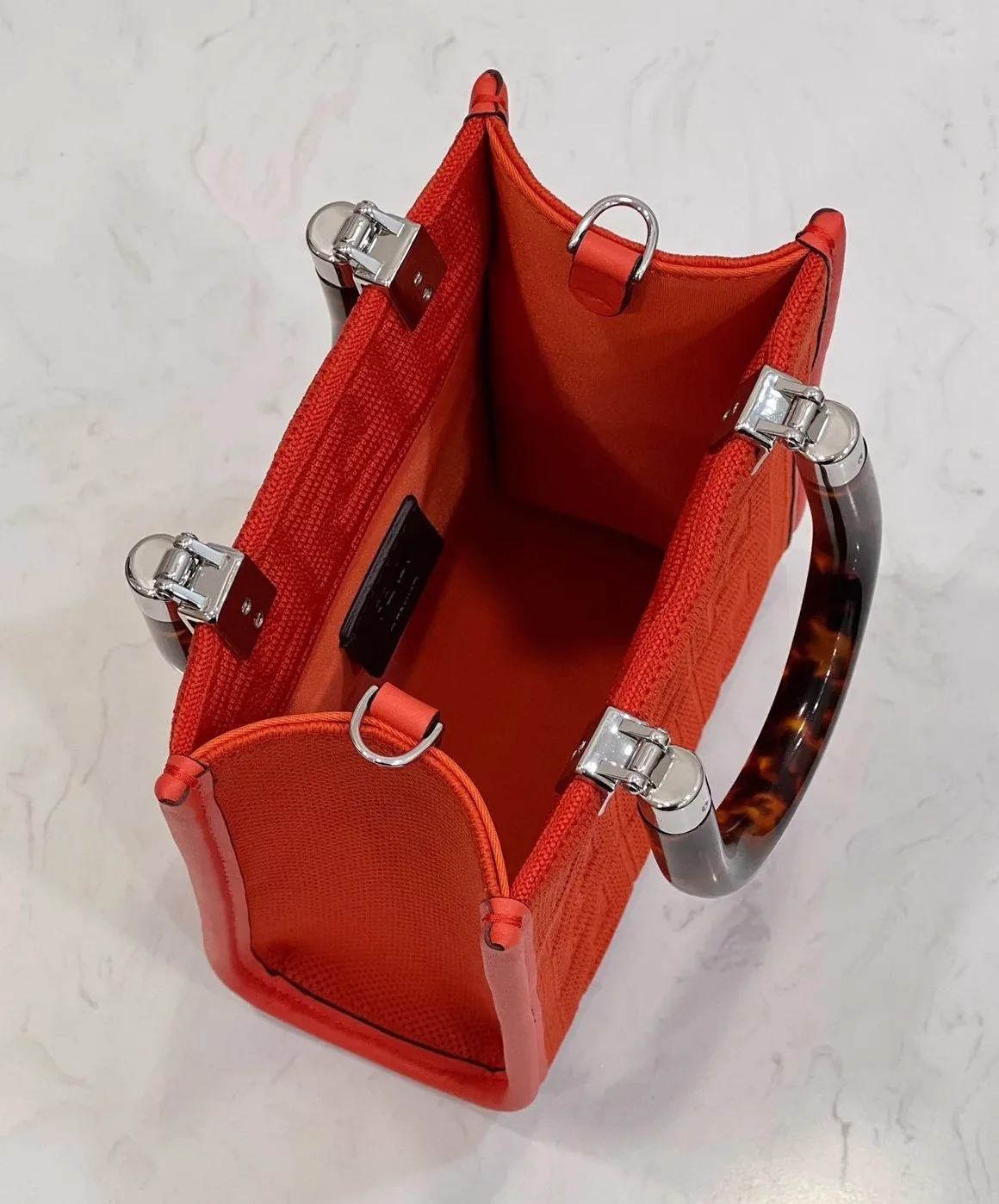 Fendi Mini Sunshine Shopper Red Fendi Mini Sunshine Shopper Red