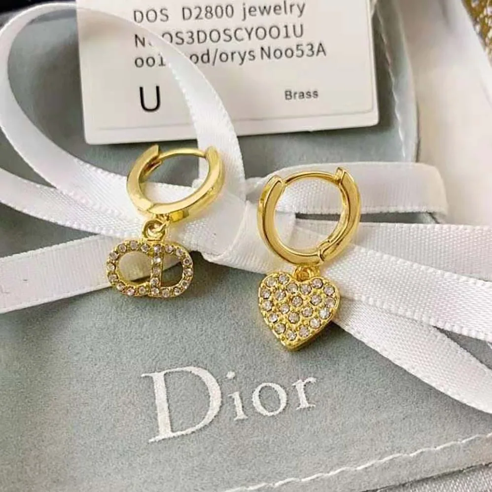Dior Clair D Lune Earrings Gold for Women in Finish Metal Dior Clair D Lune Earrings Gold for Women in Finish Metal