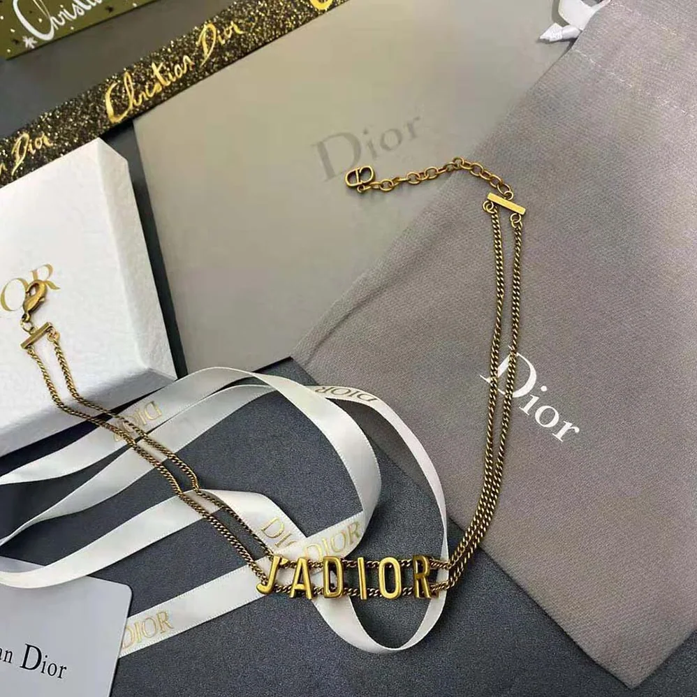 Dior J'Adior Choker Antique Gold for Women in Finish Metal