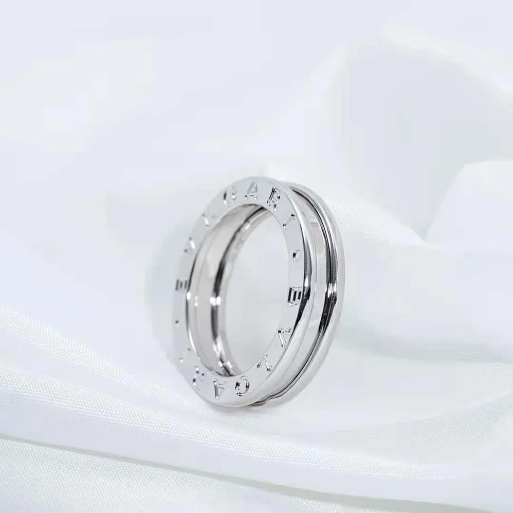 Bvlgari B.Zero1 One-Band Ring in 18 KT White Gold for Women