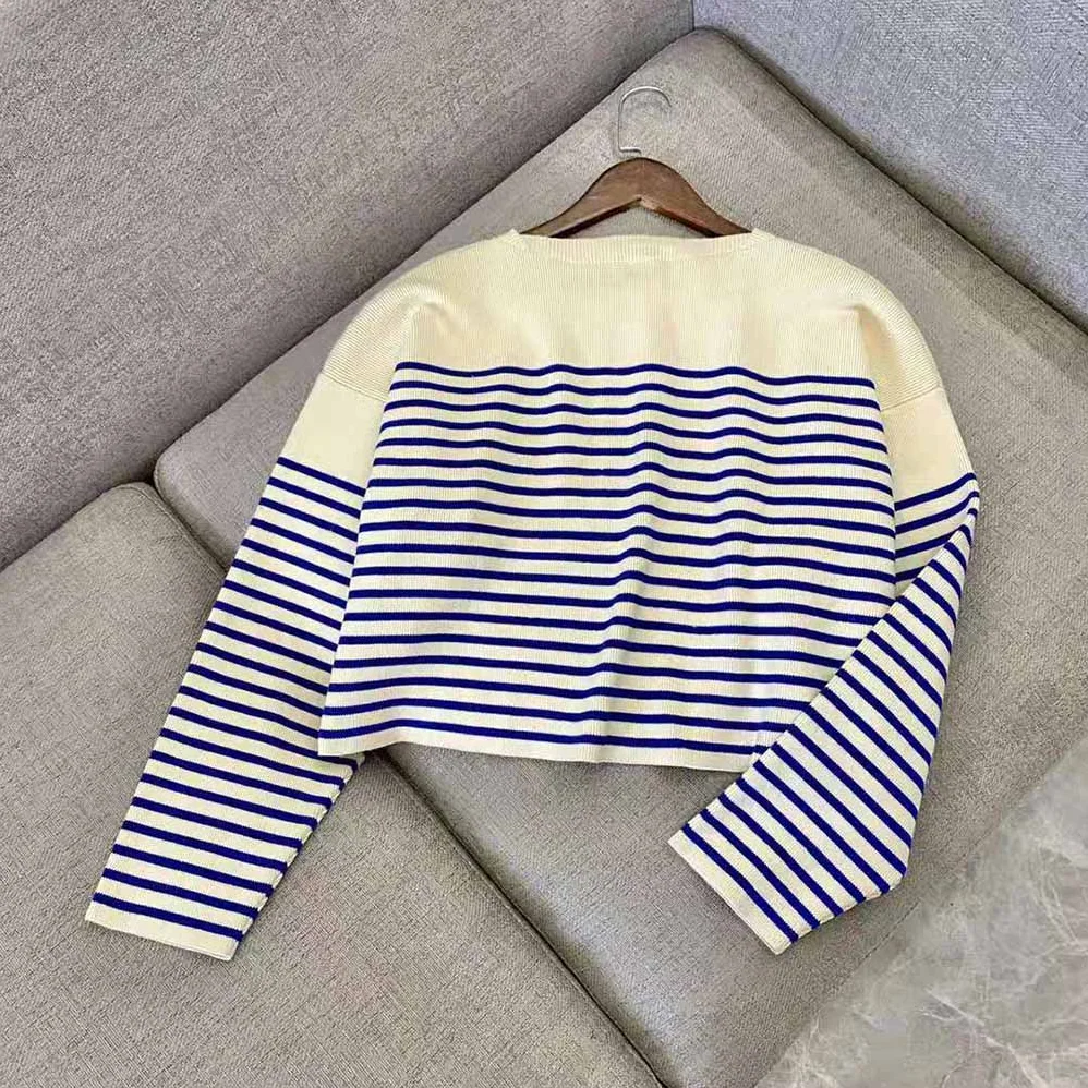 Celine Boxy Mariniere Sweater in Striped Cotton for Women Celine Boxy Mariniere Sweater in Striped Cotton for Women