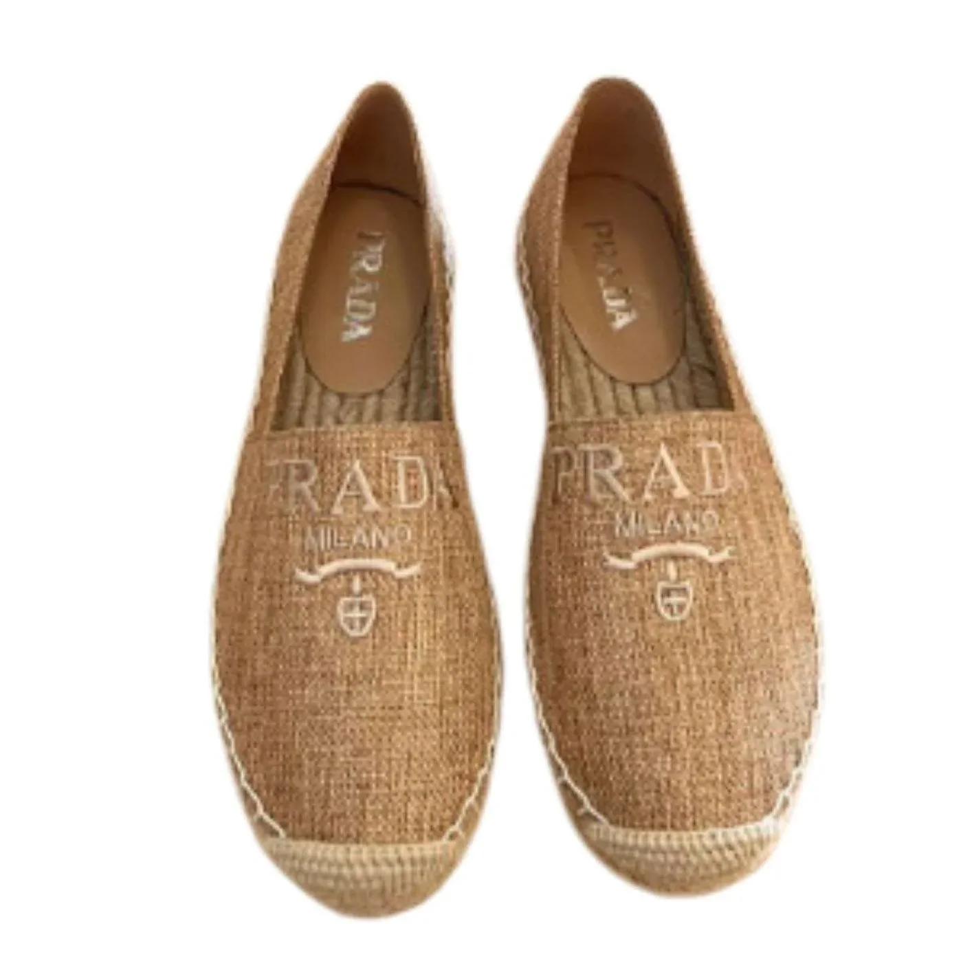 Prada Linen Espadrilles Brown Prada Linen Espadrilles Brown