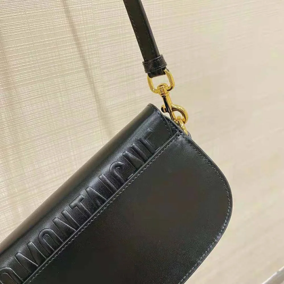 Dior Dior Bobby East-West Bag Black Box Calfskin for Women