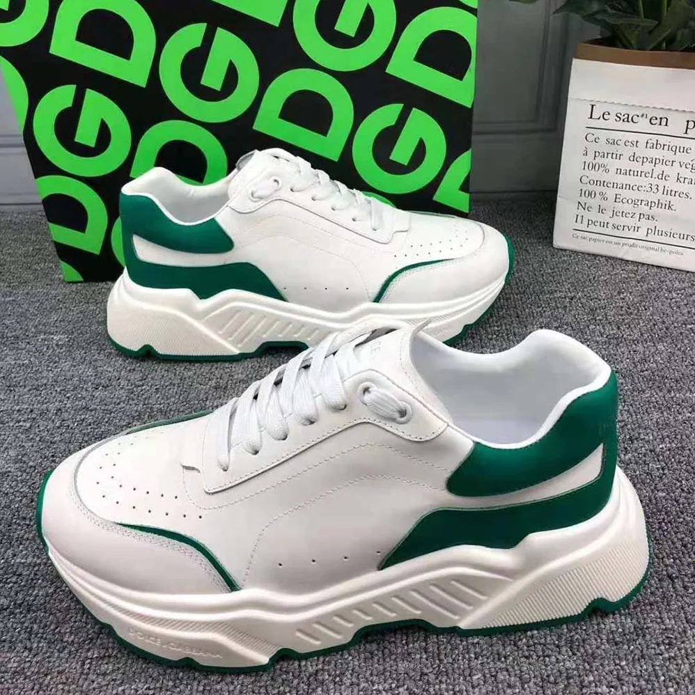 Dolce Gabbana D&G Daymaster Sneakers in Nappa Calfskin for Men in Green Dolce Gabbana D&G Daymaster Sneakers in Nappa Calfskin for Men in Green