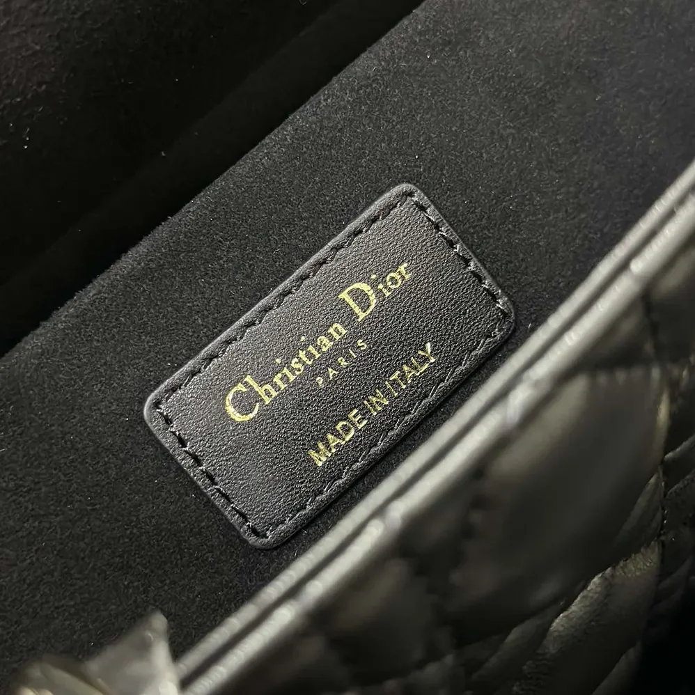 Dior Small Lady D-Joy Bag Black Cannage Lambskin for Women Dior Small Lady D-Joy Bag Black Cannage Lambskin for Women
