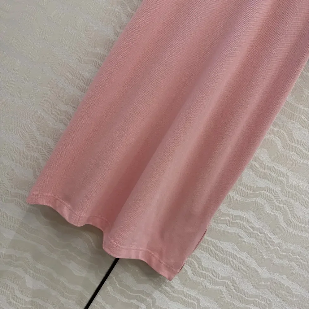 Burberry Check Collar Cotton Polo Shirt Dress for Women in Pink Burberry Check Collar Cotton Polo Shirt Dress for Women in Pink