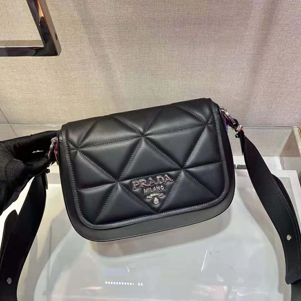 Prada Spectrum Leather Bag for Women in Black