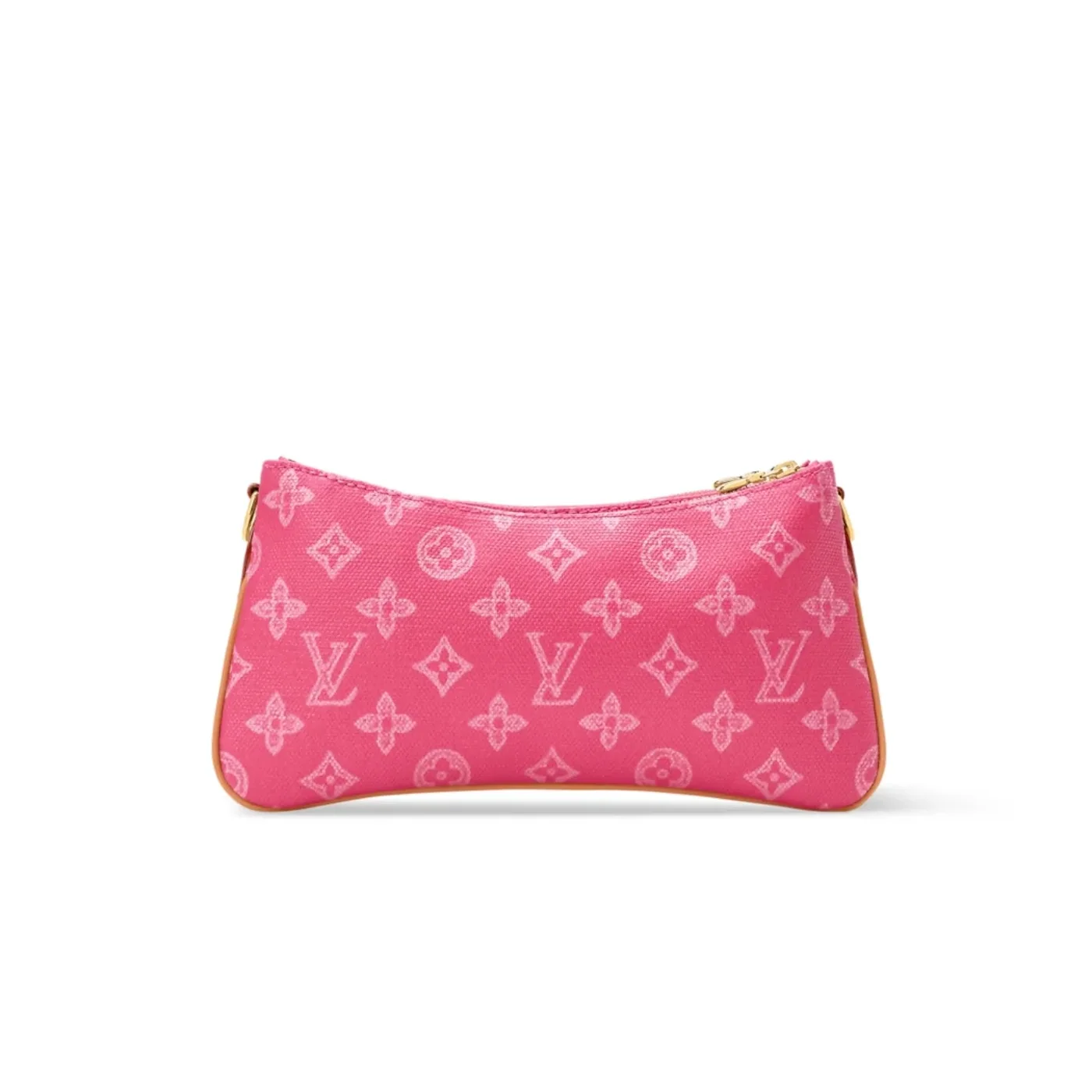 Louis Vuitton Pochette Liv Shoulder Bag / Origine Rose Ruban Monogram Canvas Gold Hardware For Wome
