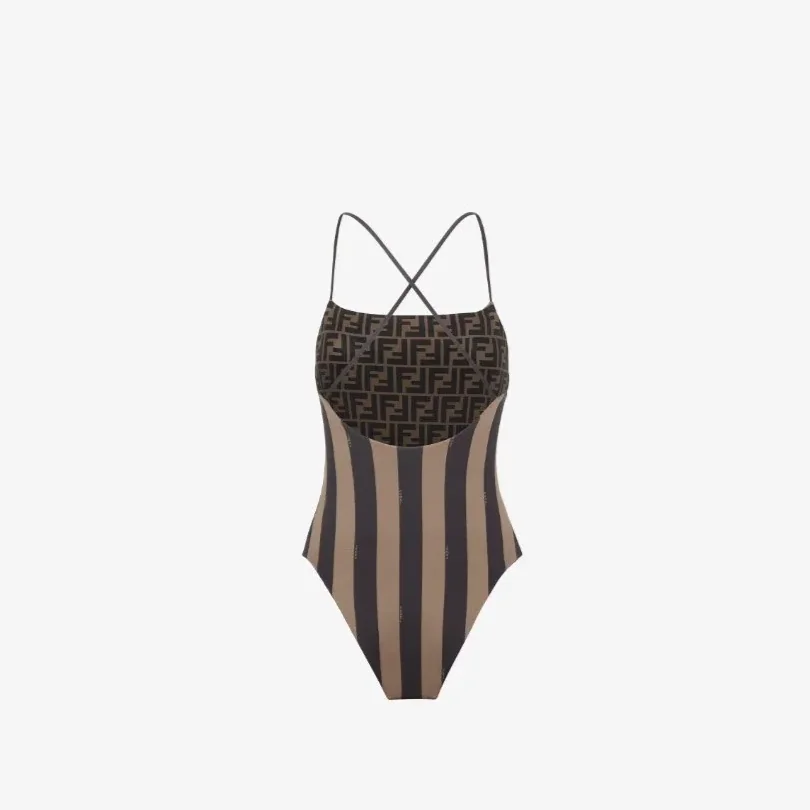 Fendi Reversible Swimsuit Brown FXBA27AQBYF13IZ Fendi Reversible Swimsuit Brown FXBA27AQBYF13IZ