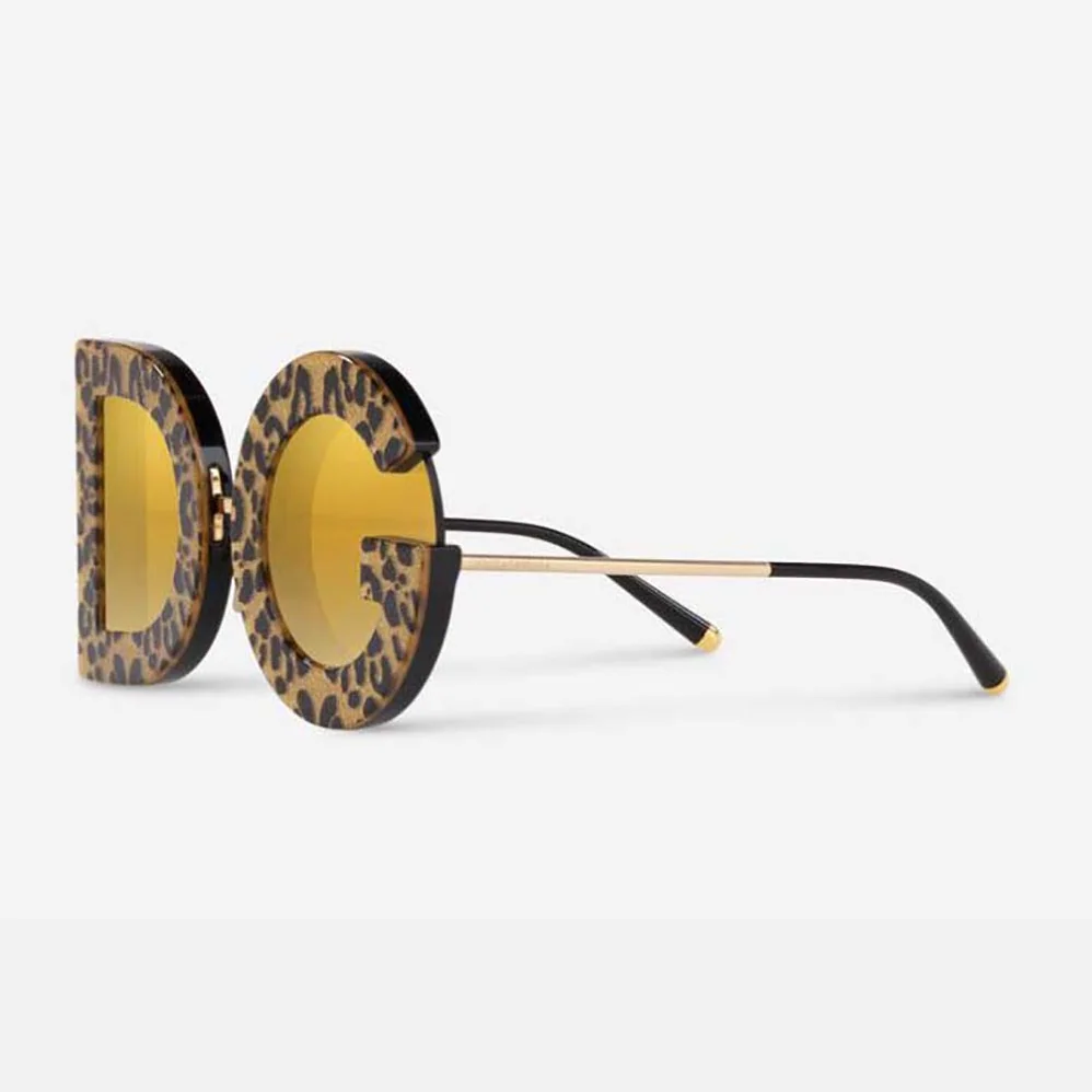 Dolce Gabbana D&G DG Leo Sunglasses for Women in Gold