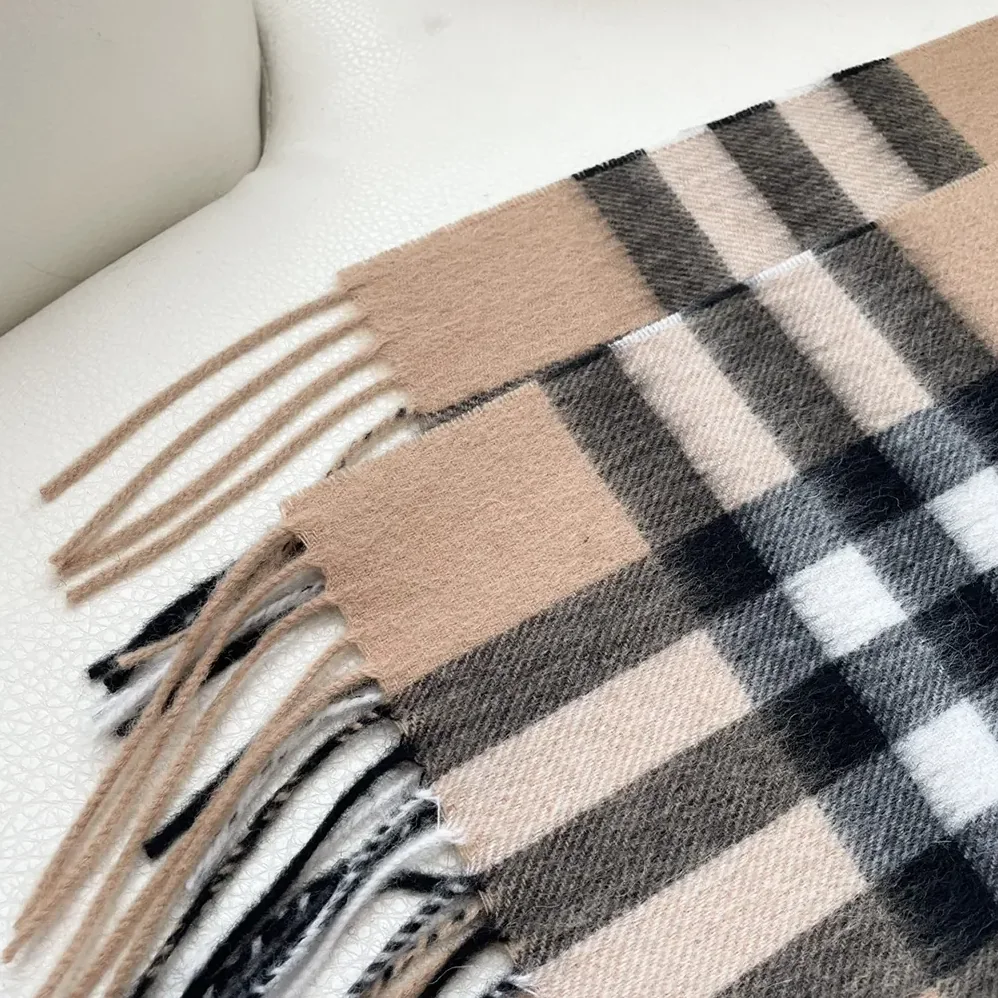Burberry Check Cashmere Scarf for Unisex in Beige