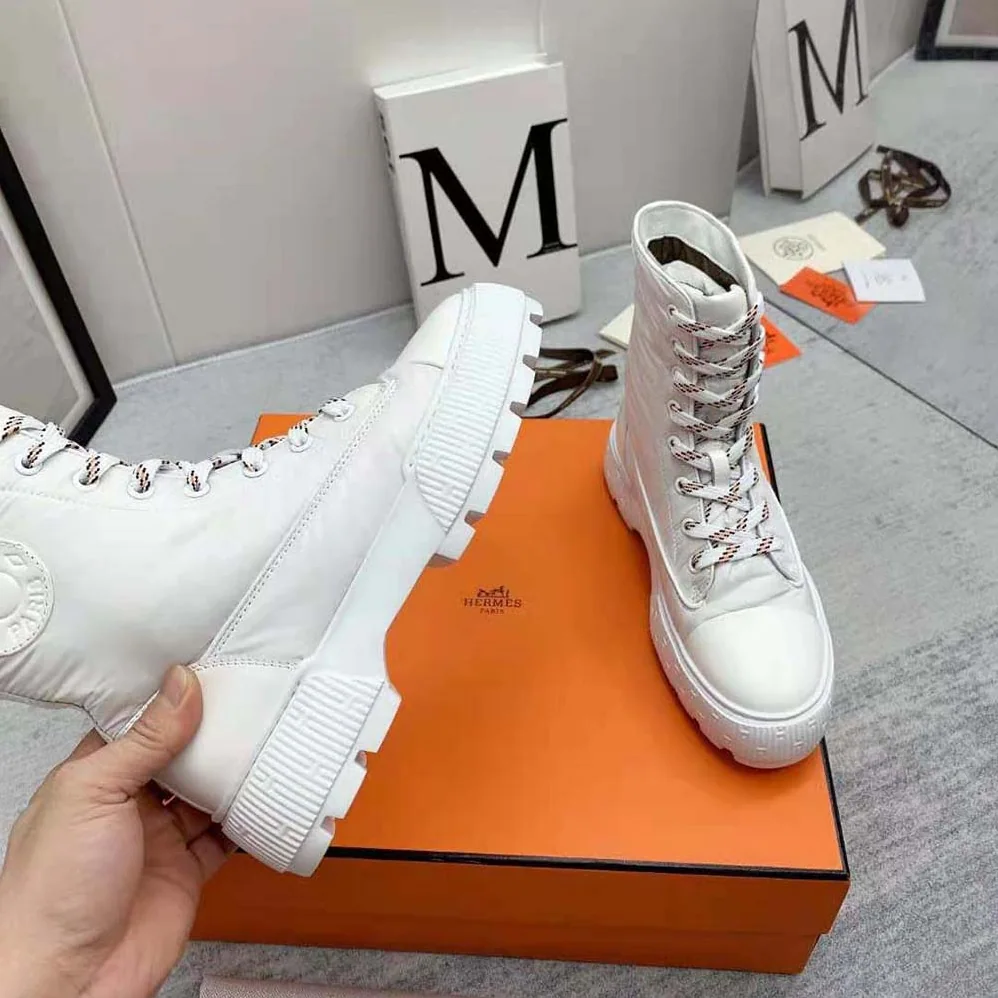 Hermes Fresh Ankle Boot for Women in White Hermes Fresh Ankle Boot for Women in White