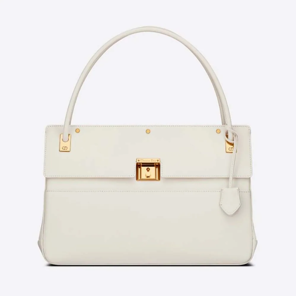Dior Parisienne Bag Latte Smooth Calfskin for Women in White Dior Parisienne Bag Latte Smooth Calfskin for Women in White