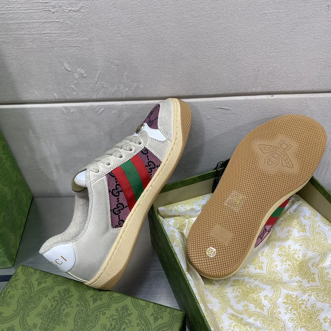 Gucci Screener GG Sneaker Cream Gucci Screener GG Sneaker Cream