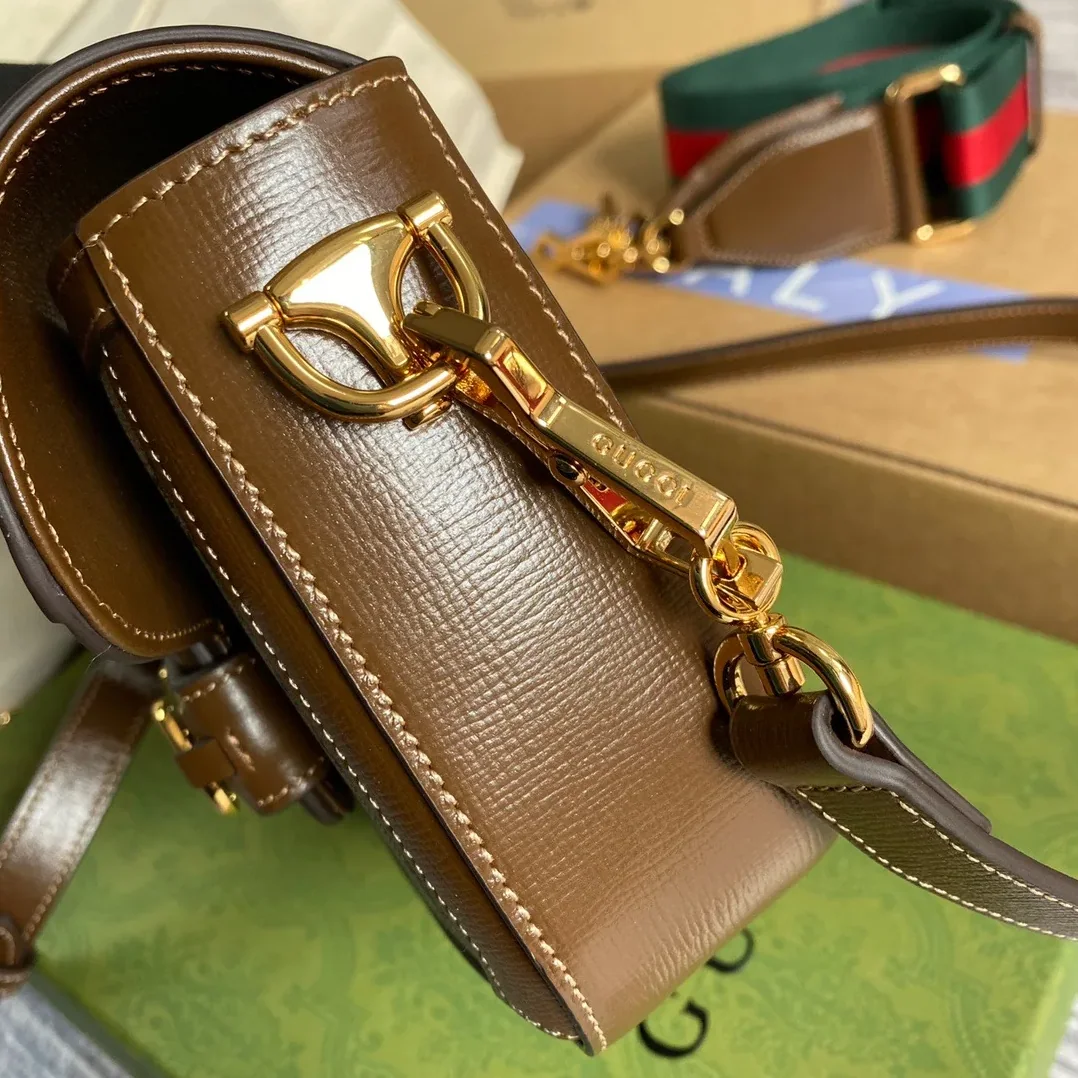 Gucci Horsebit 1955 GG Mini Bag Beige