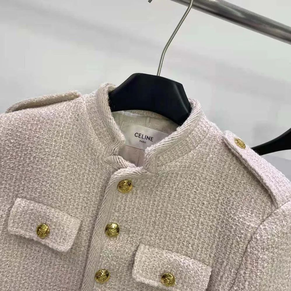 Celine Alluré Jacket in Bouclette Natté for Women Celine Alluré Jacket in Bouclette Natté for Women