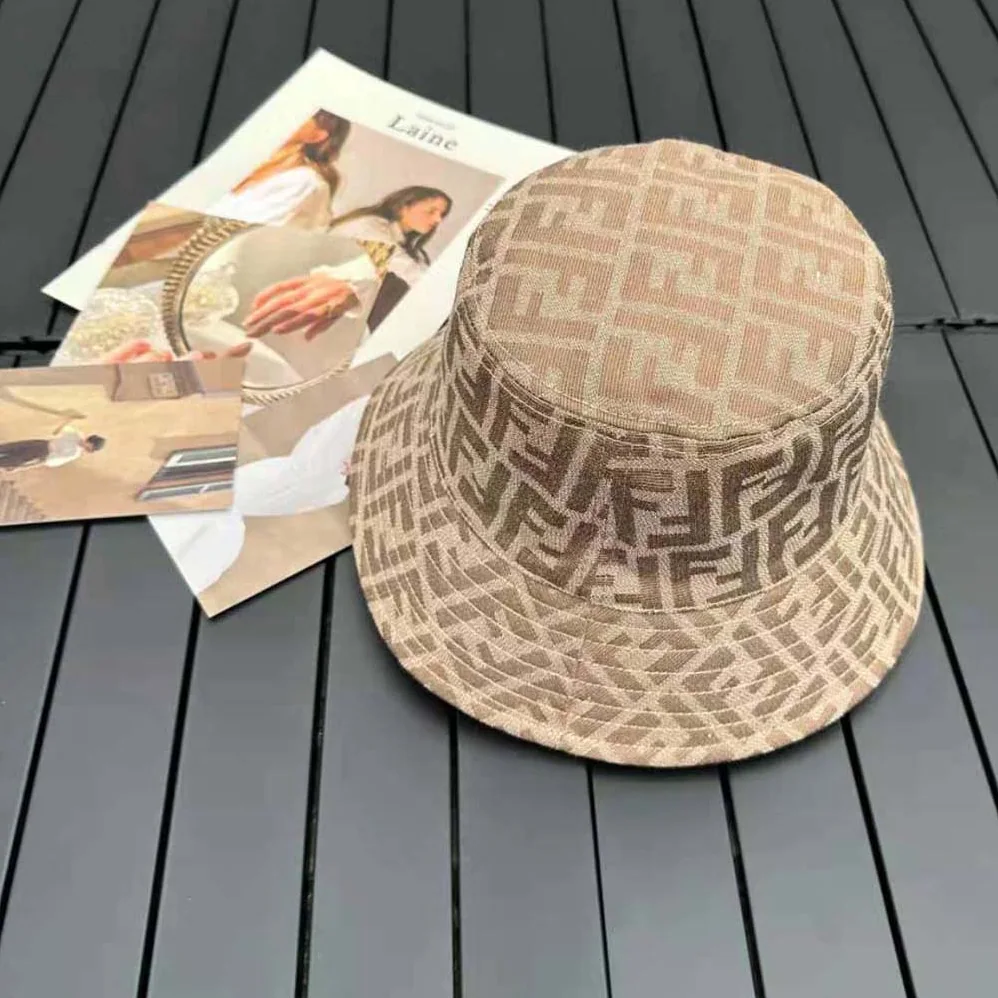 Fendi Brown Tech Fabric Hat for Women Fendi Brown Tech Fabric Hat for Women