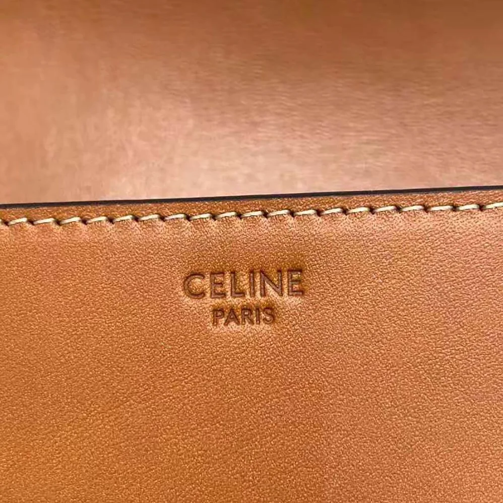Celine Strap Bag Triomphe in Natural Calfskin for Women in Brown Celine Strap Bag Triomphe in Natural Calfskin for Women in Brown