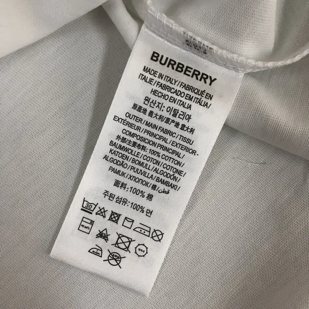 Burberry Logo Cotton T-shirt for Women in White