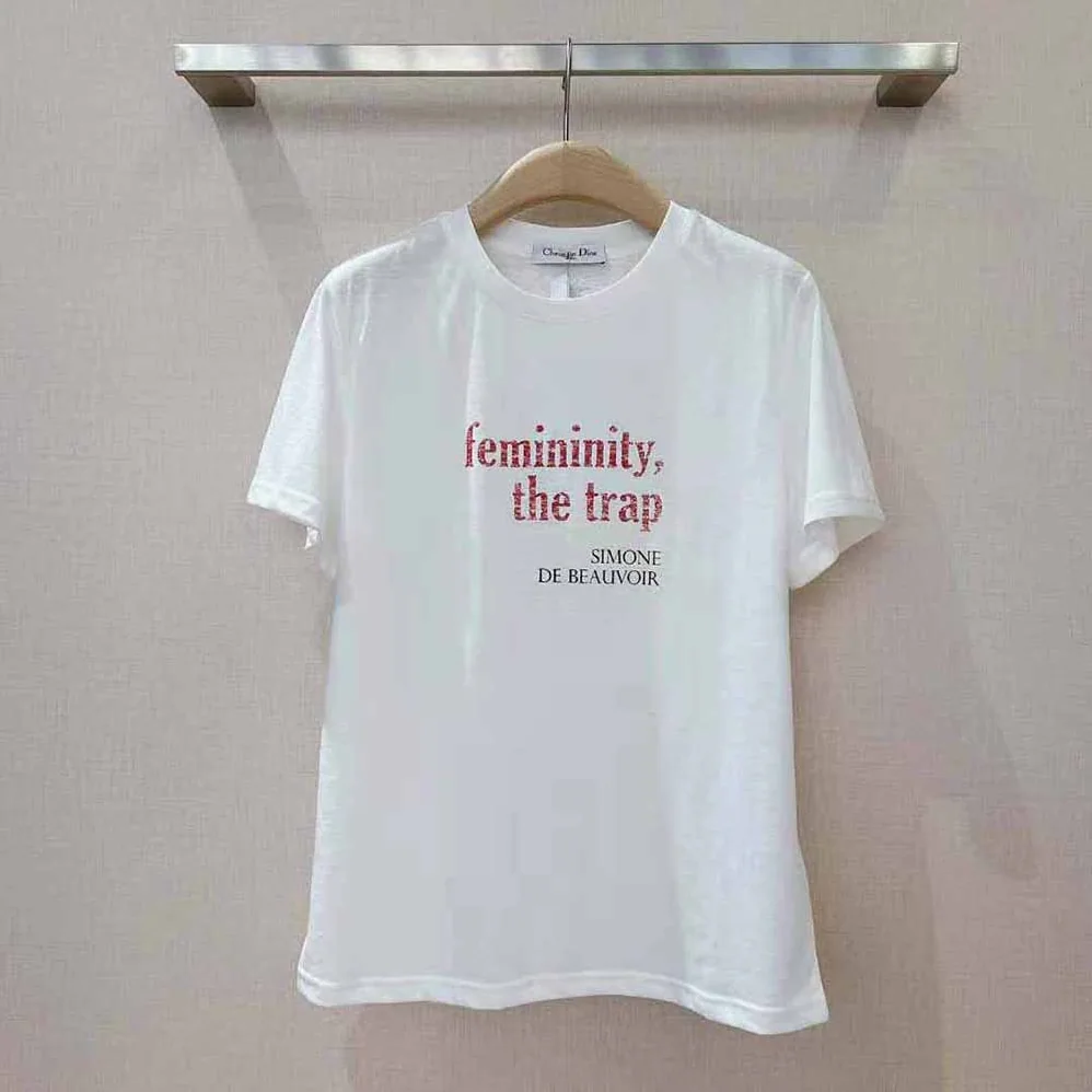 Dior Femininity the Trap T-Shirt Ecru Cotton Jersey and Linen for Men Dior Femininity the Trap T-Shirt Ecru Cotton Jersey and Linen for Men