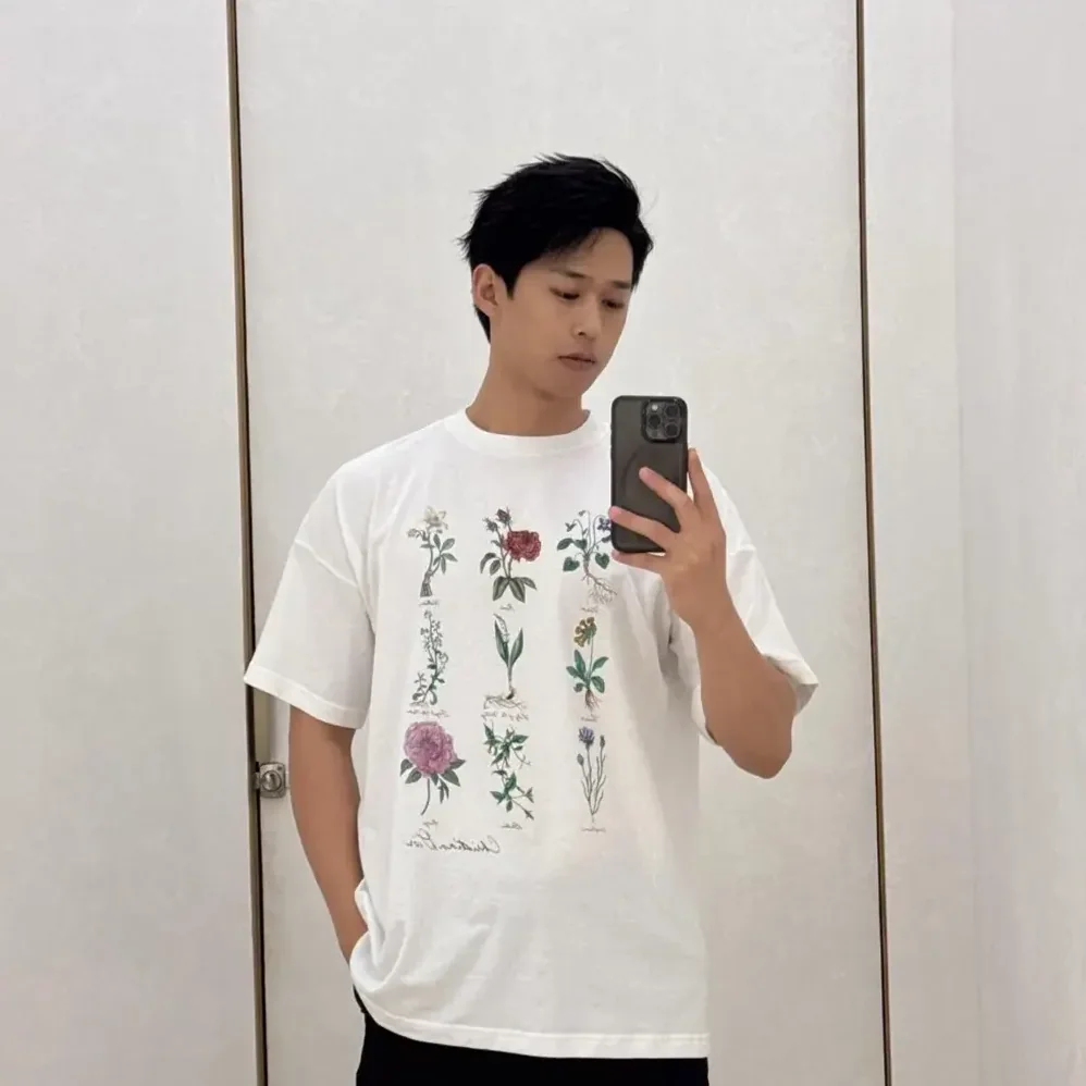 Dior T-Shirt White Slub Cotton Jersey for Men