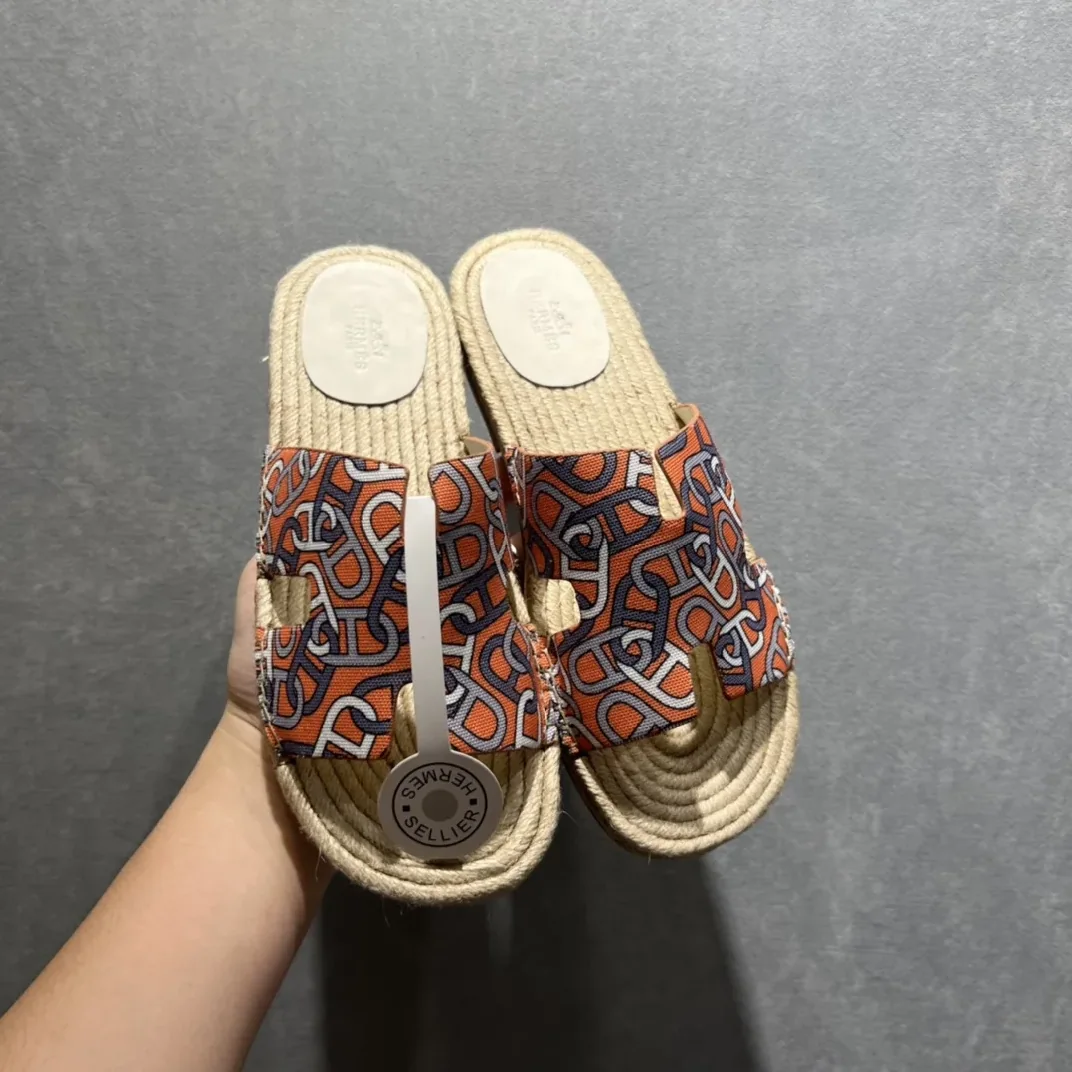 Hermes Old Espadrilles Orange