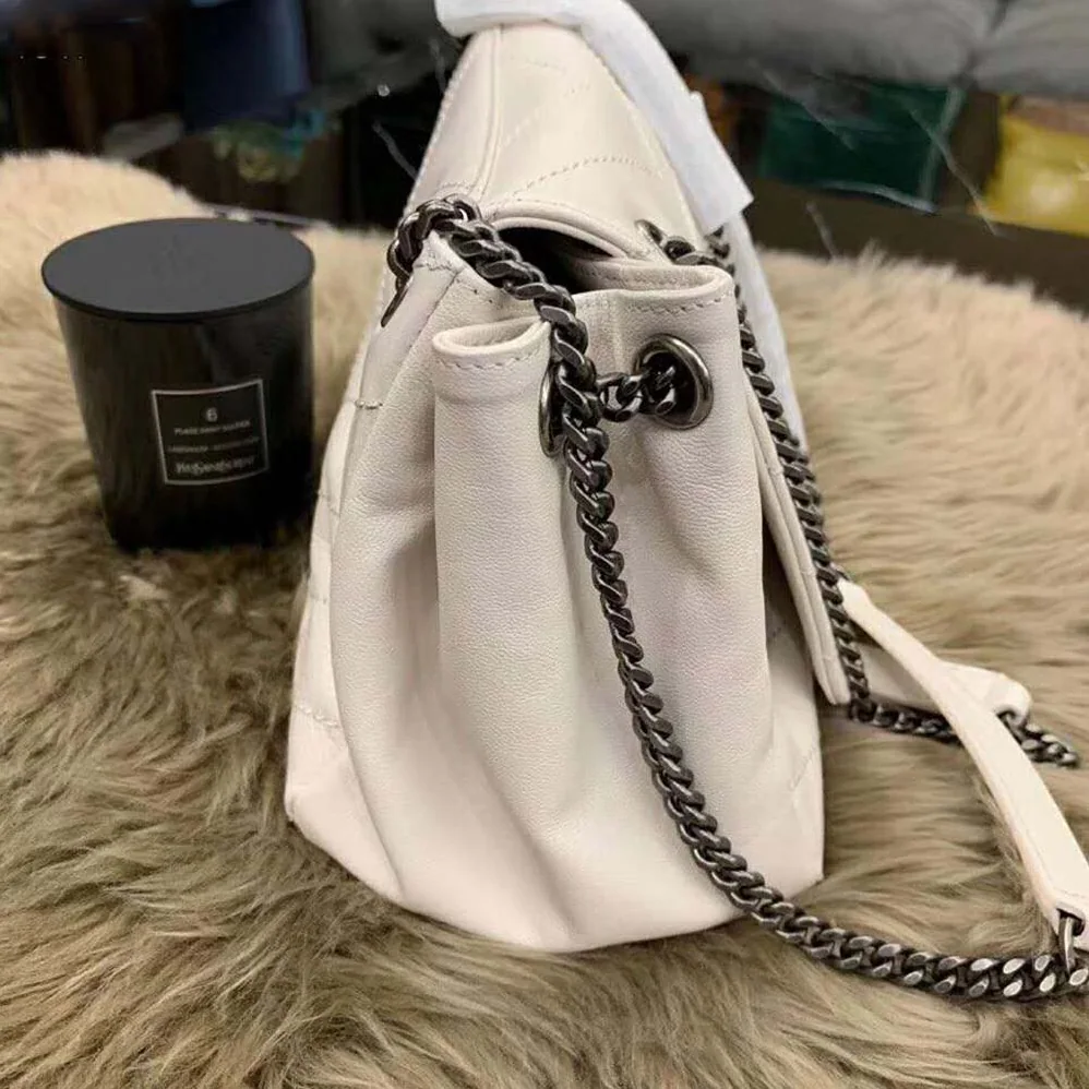 Saint Laurent YSL Nolita Small Bag Vintage Leather for Women in White