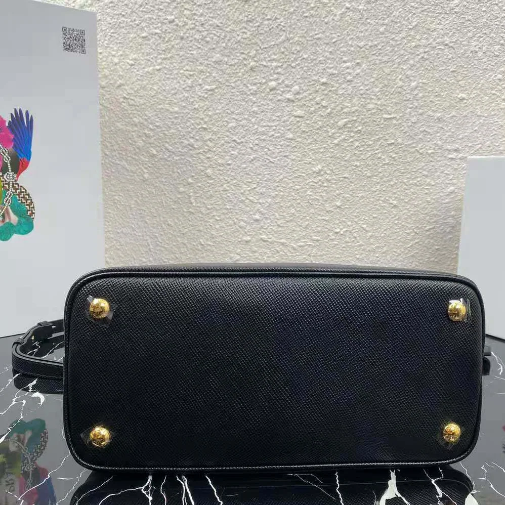 Prada Medium Saffiano Leather Prada Matinee Bag for Women in Black Prada Medium Saffiano Leather Prada Matinee Bag for Women in Black