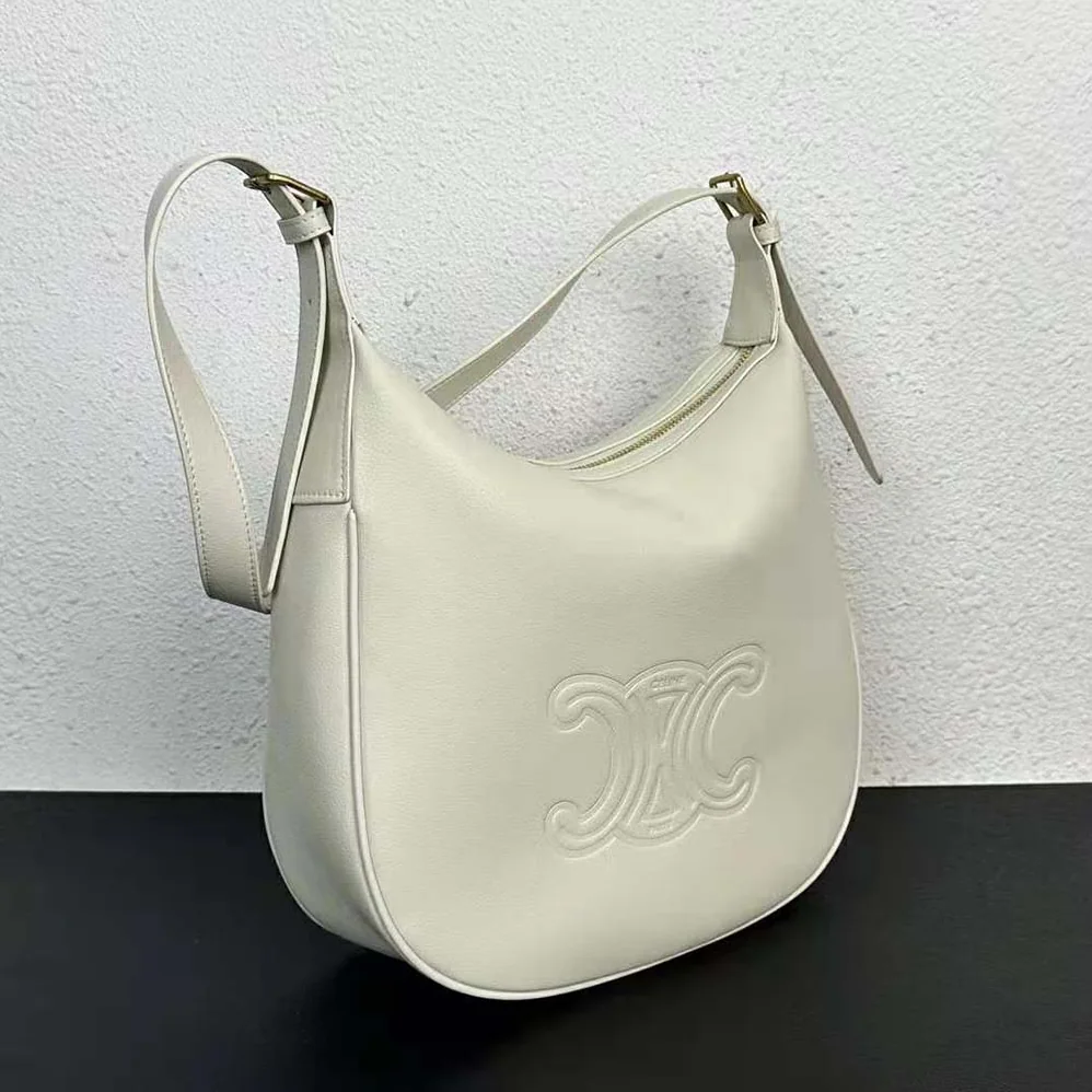 Celine Heloise Bag in Supple Calfskin for Women in White