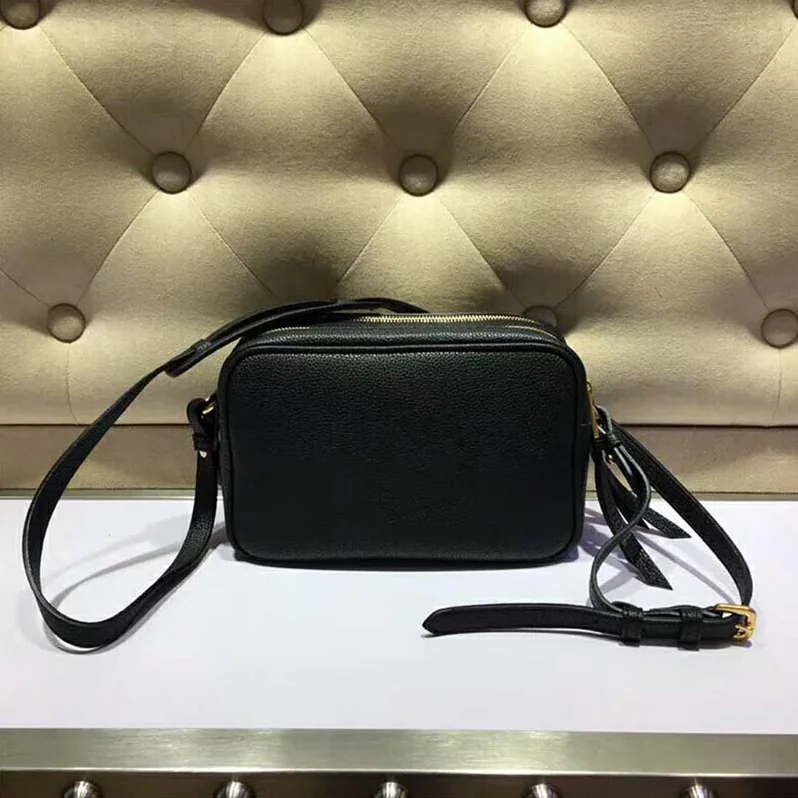 Prada Calf Leather Shoulder Bag for Women in Black Prada Calf Leather Shoulder Bag for Women in Black