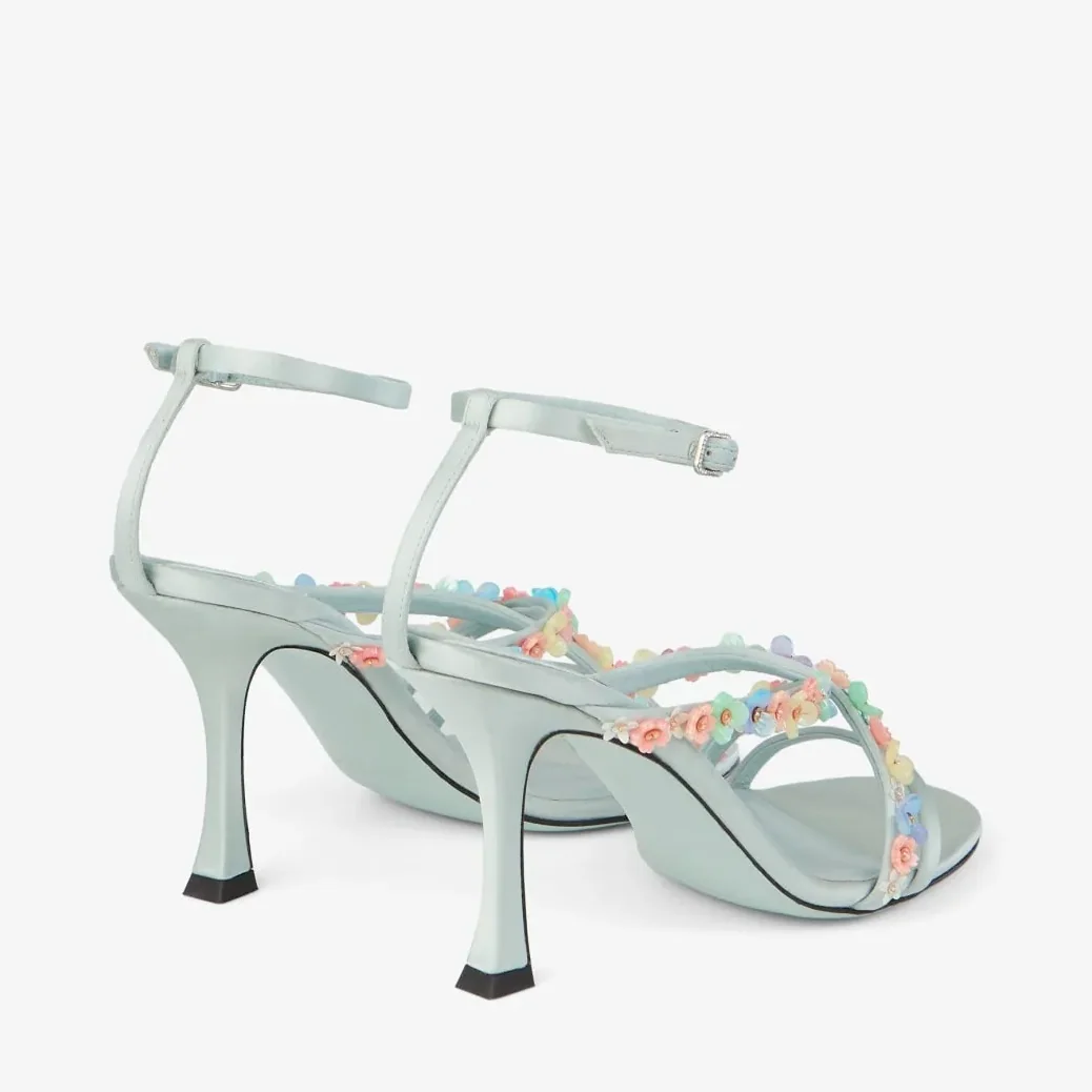 Jimmy Choo Blanche 90 Sandal Light Verde BLANCHE90EQJ Jimmy Choo Blanche 90 Sandal Light Verde BLANCHE90EQJ