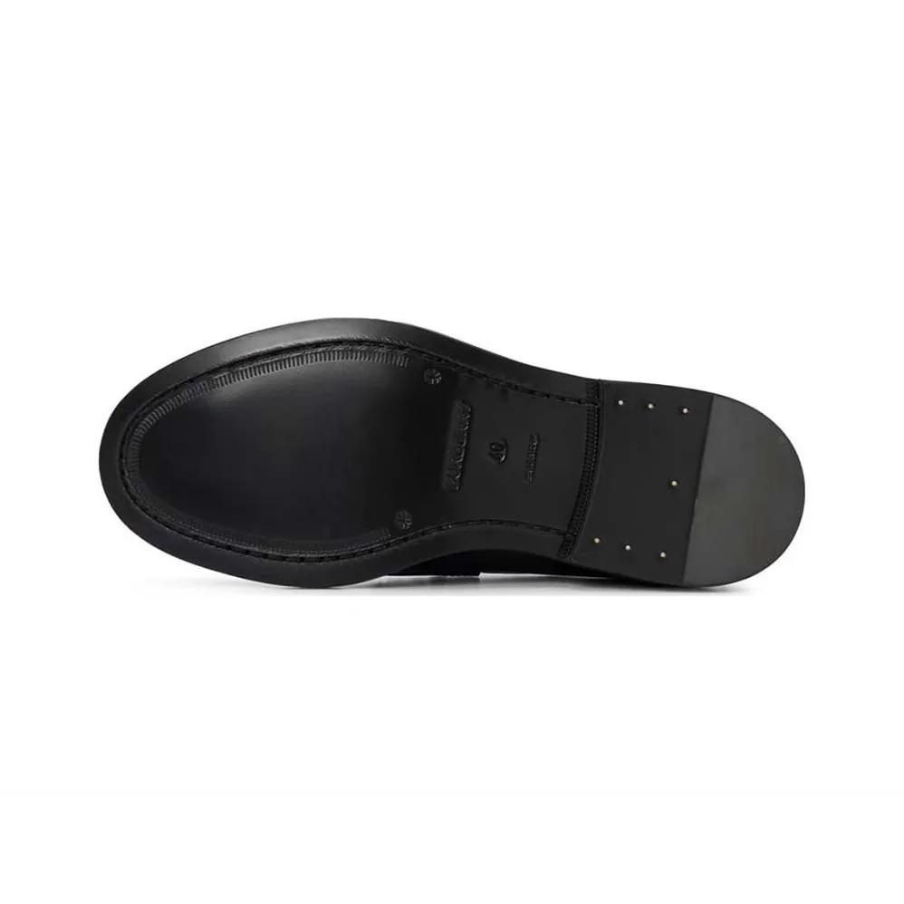 Burberry Check Panel Leather Loafers for Men in Black Burberry Check Panel Leather Loafers for Men in Black