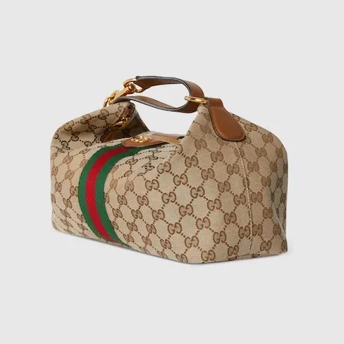 Gucci Vanity Medium Top Handle Bag in Beige/ Brown Gold Hardware Gucci Vanity Medium Top Handle Bag in Beige/ Brown Gold Hardware