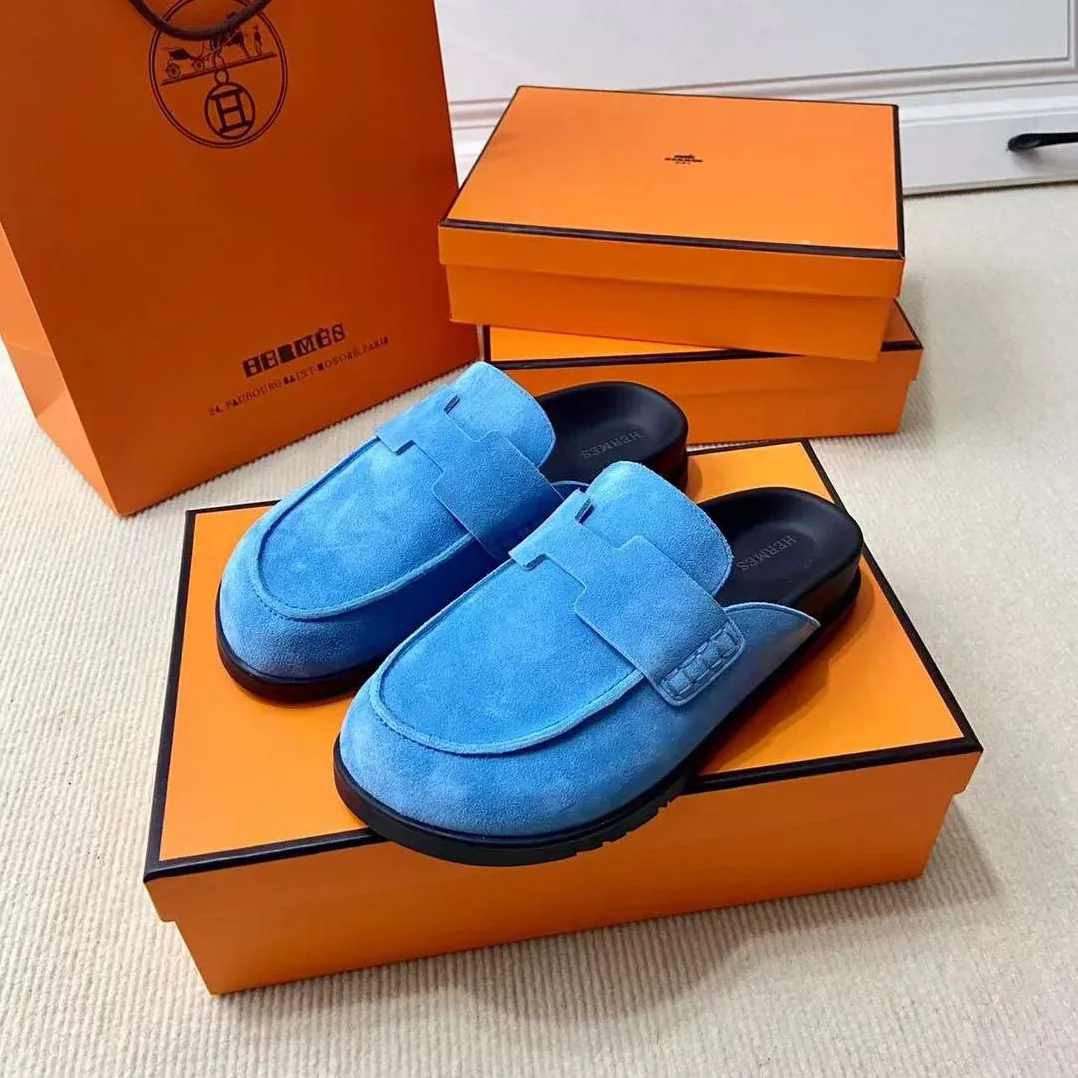 Hermes Go Mule Blue Hermes Go Mule Blue
