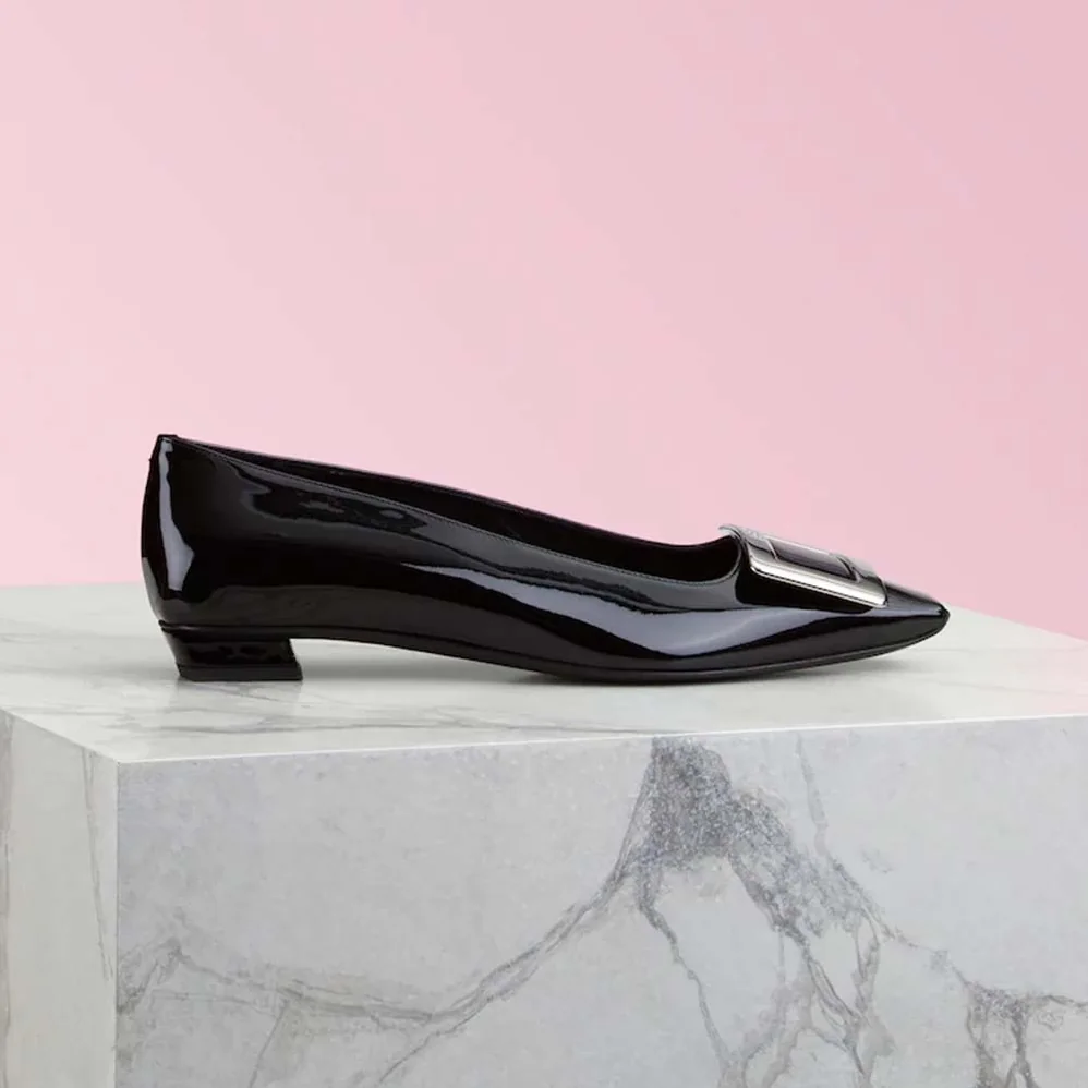 Roger Vivier Belle Vivier Pumps in Patent Leather for Women in Black Roger Vivier Belle Vivier Pumps in Patent Leather for Women in Black