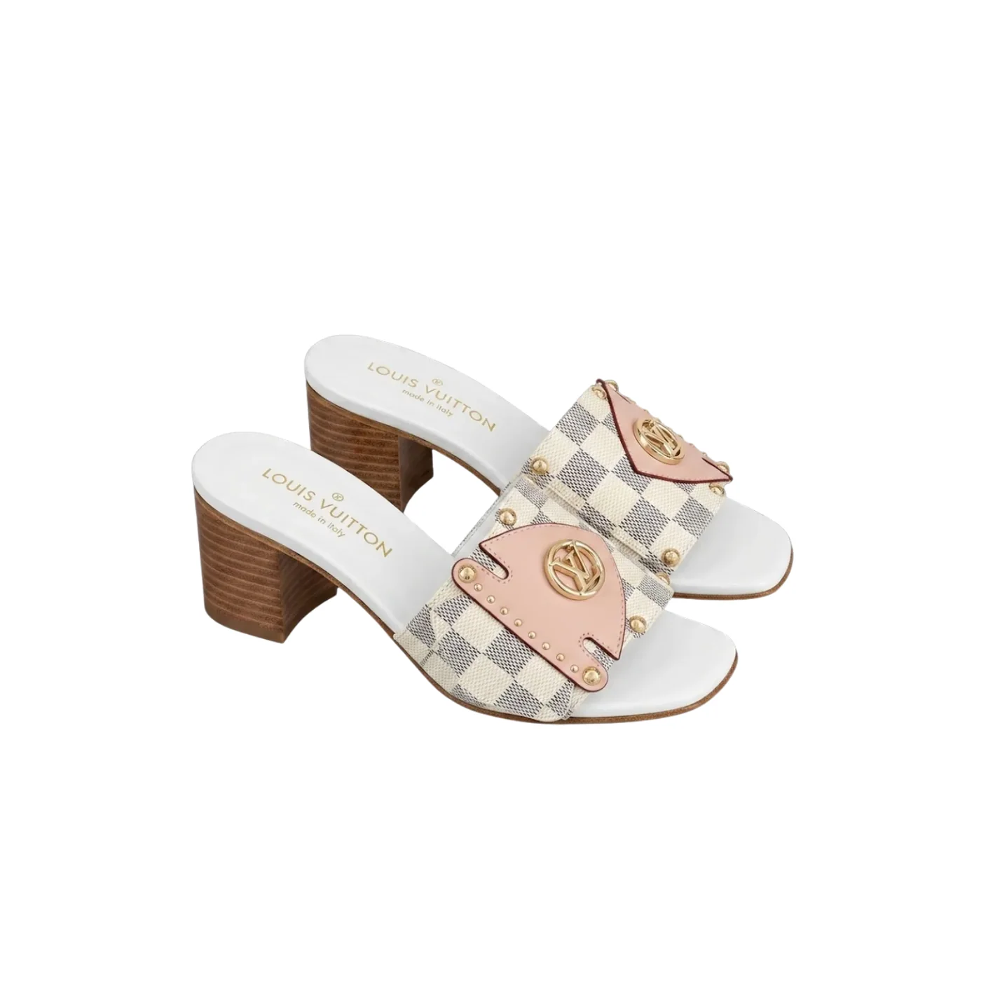Louis Vuitton LV Frame Mules Damier Canvas Louis Vuitton LV Frame Mules Damier Canvas