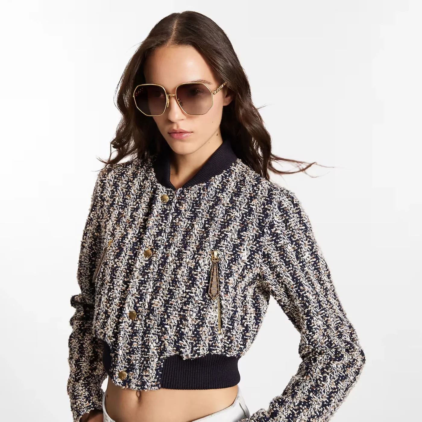 Louis Vuitton My LV Chain Round Sunglasses Gold Louis Vuitton My LV Chain Round Sunglasses Gold