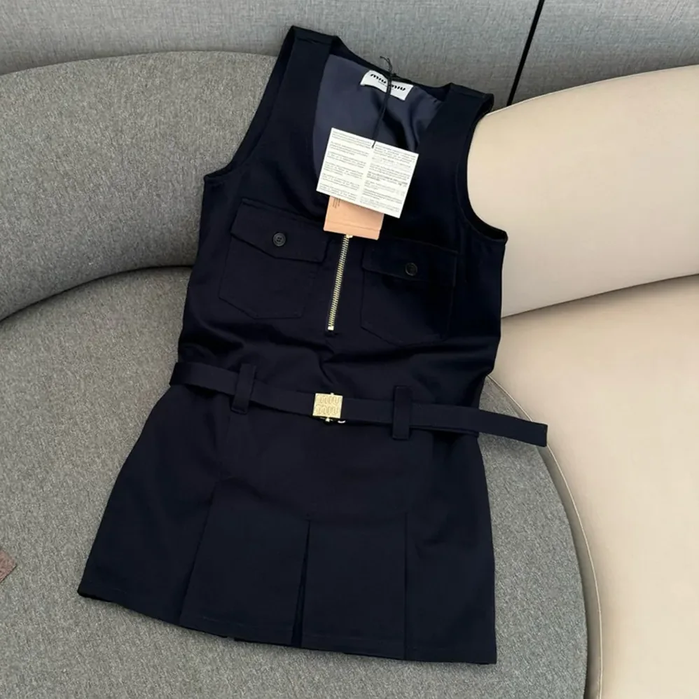 Miu Miu Chino Dress MF5411_1UPX_F0008_S_OOO for Women Miu Miu Chino Dress MF5411_1UPX_F0008_S_OOO for Women
