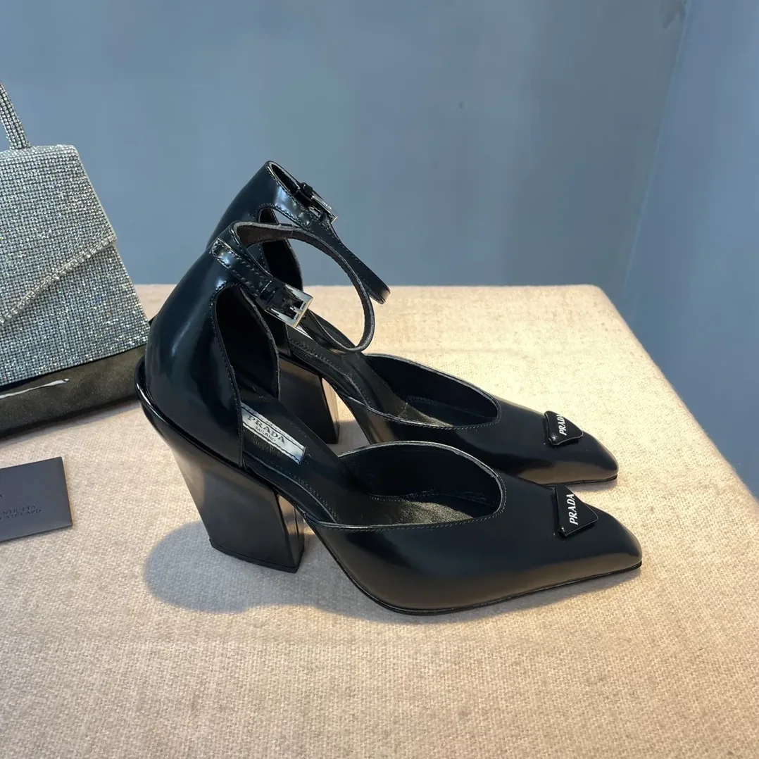 Prada Brushed Pumps Black / 1I982M_055_F0002_F_A095