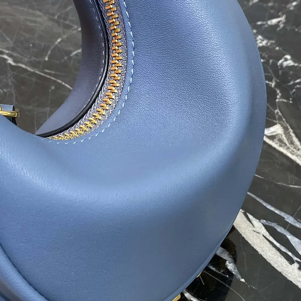 Fendi Fendigraphy Mini Blue Leather Mini for Women in bag